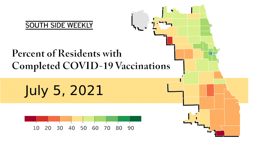 A gif of Covid-19 vaccinations in Chicago produced by ChiVaxBot