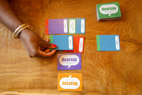 An example game of Hearsay